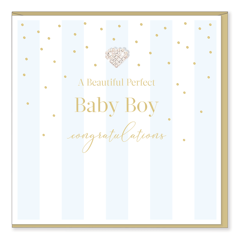 Hearts Designs Perfect Baby Boy Card