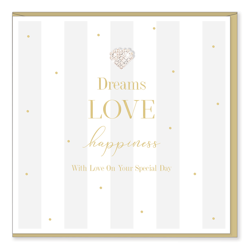 Hearts Designs Wedding Dreams Card