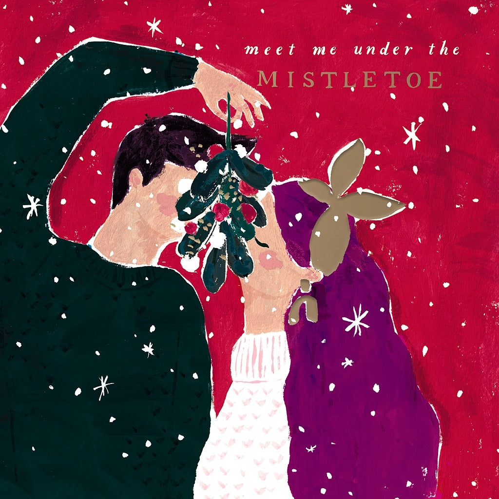 Holly & Ivy Christmas Under The Mistletoe Card