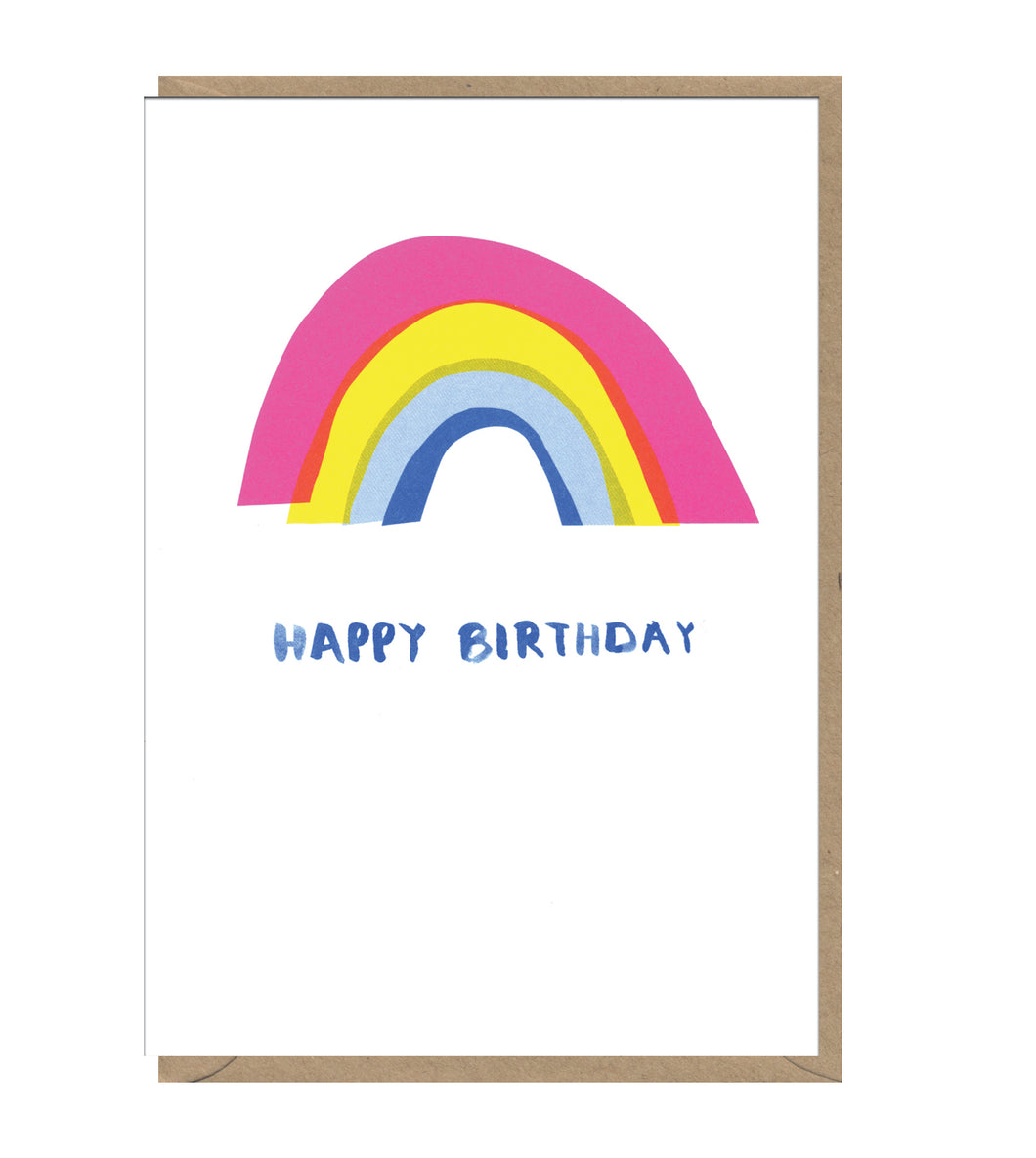 Ink Happy Birthday Rainbow Card