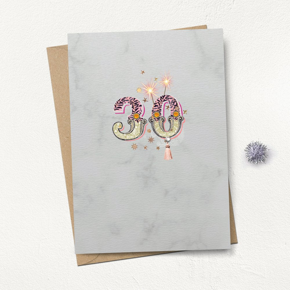 Just A Number Age 30 Card
