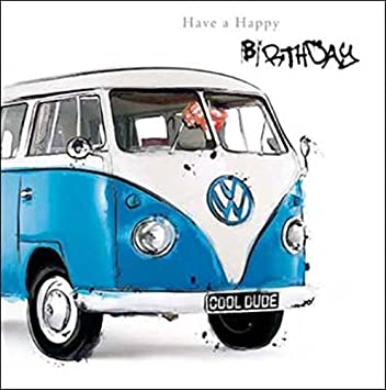 Just Josh Campervan Happy Birthday Card