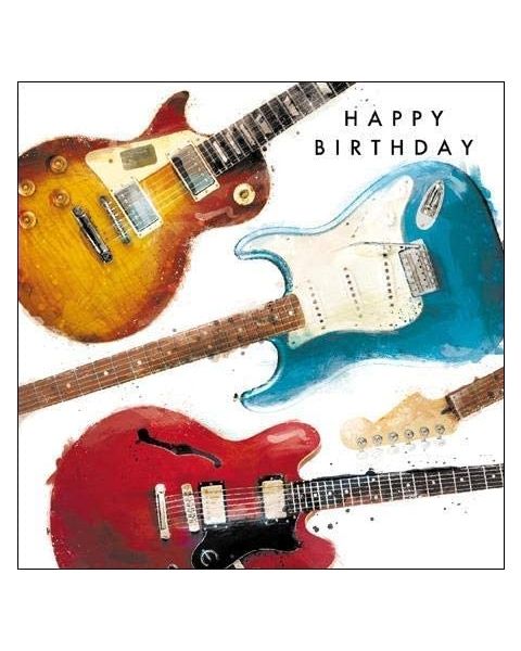Just Josh Guitars Happy Birthday Card