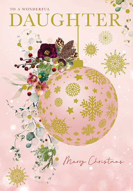 La Fleur Christmas Daughter Card
