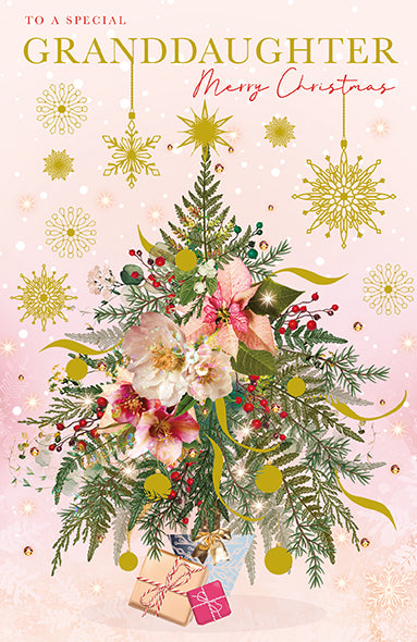 La Fleur Christmas Granddaughter Card