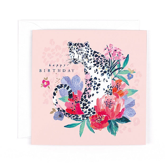 Frida Birthday Leopard Card