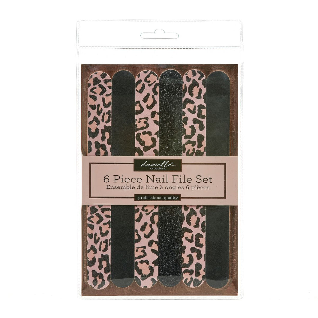 Leopard Print Nail File Set