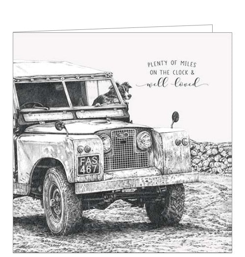 Life In Pencil Land Rover Birthday Card – Aurelie and Rose
