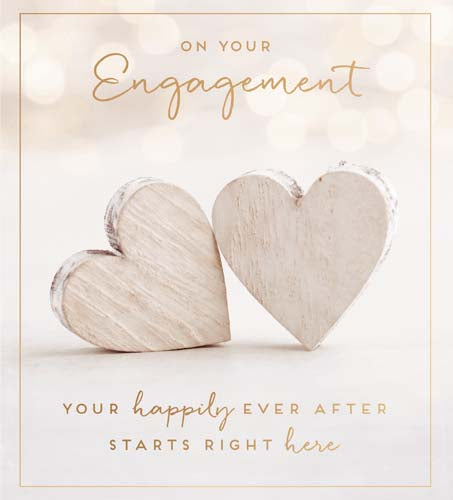 Love Unlimited On Your Engagement Hearts Card