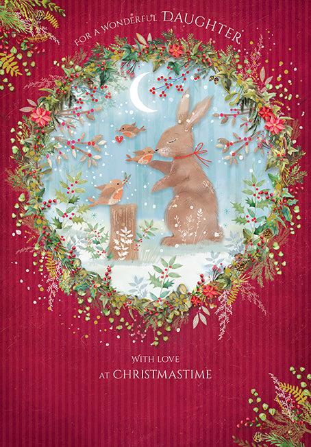 Lovelily Christmas Wonderful Daughter Card