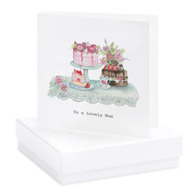 Load image into Gallery viewer, C&amp;C Earrings &amp; Card Box Lovely Mum High Tea
