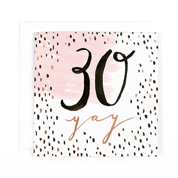 Luxe 30 Birthday Card