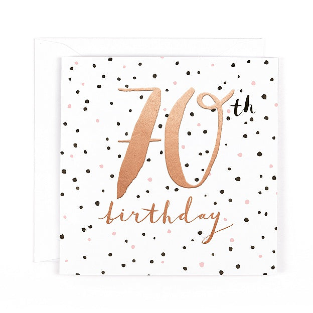 Luxe 70 Birthday Card