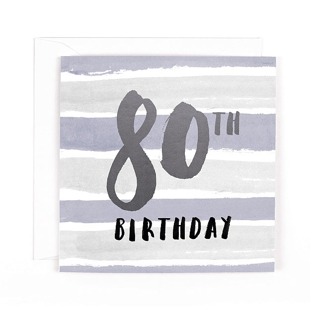 Luxe 80 Birthday Card