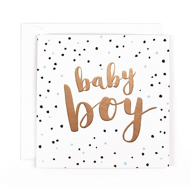 Luxe Baby Boy Card