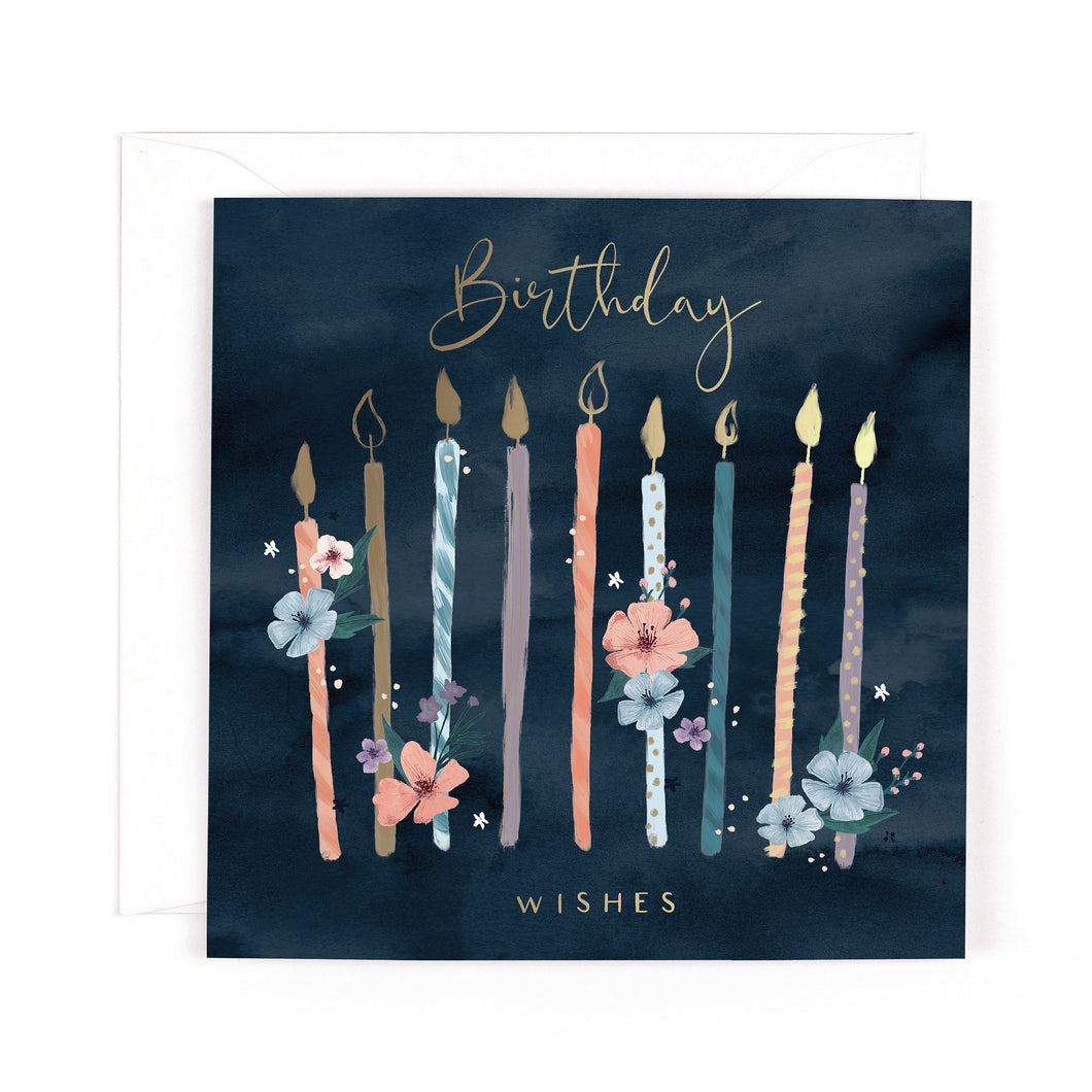 Madeleine Birthday Wishes Candles Card