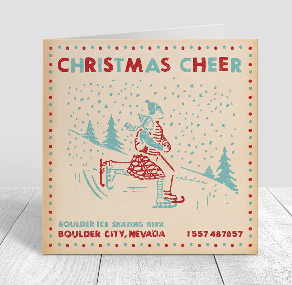 Match Christmas Cheer Baubles Skaters Card