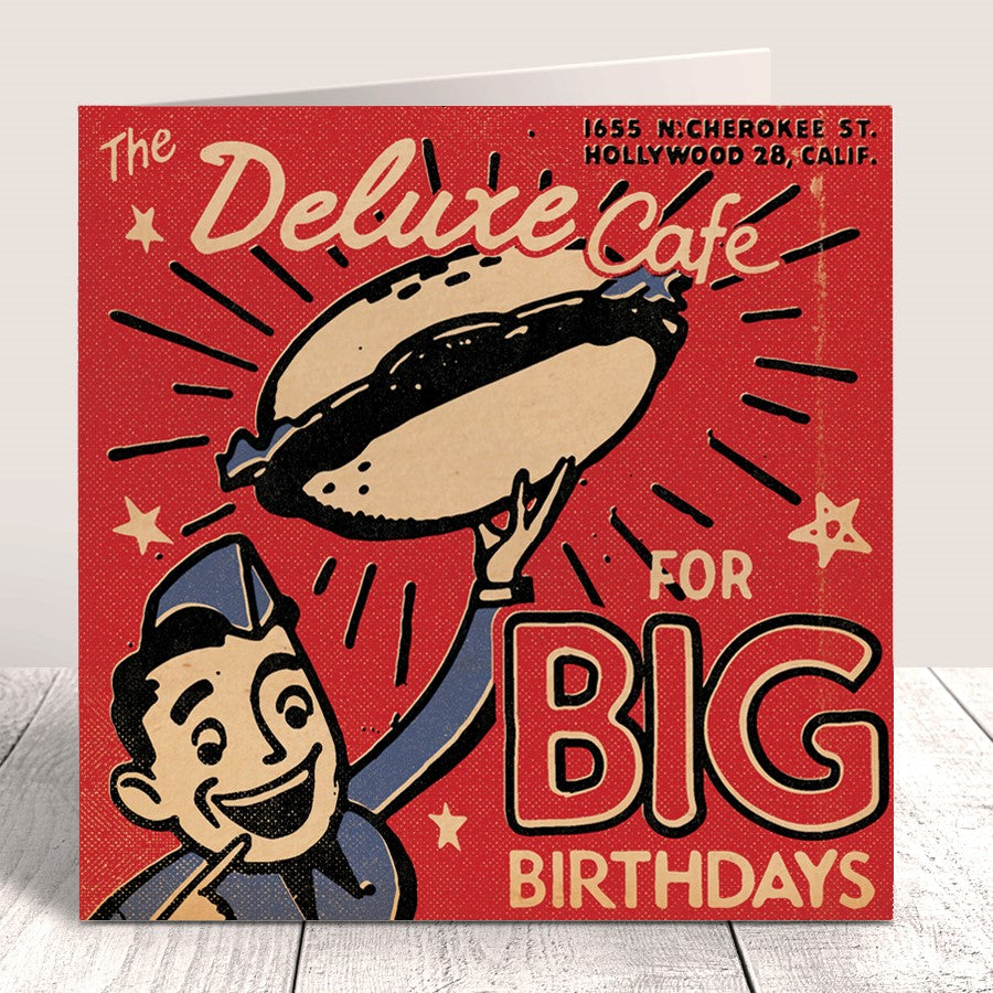Match Deluxe Cafe Big Birthdays Card