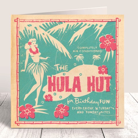Match Birthday Hula Hut Card