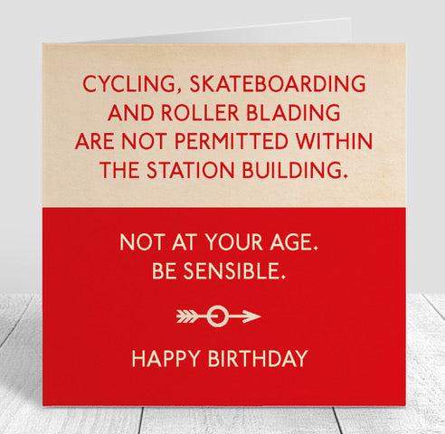 Mind The Gap Be Sensible Card