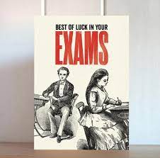 Modern Life Exams Good Luck Card