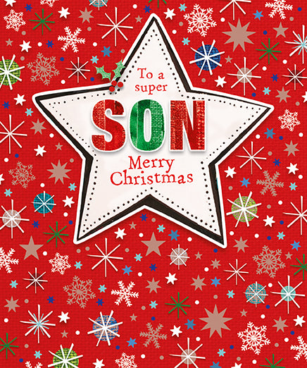 Mosaic Christmas Son Card