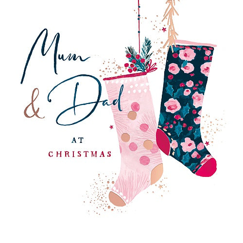Mulled Wine Christmas Mum & Dad Card