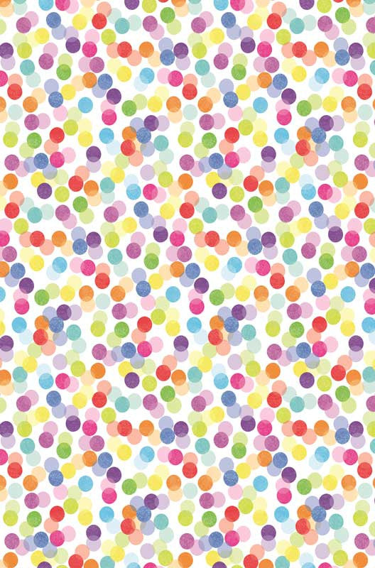Gift Wrap Sheet Multicoloured Circles