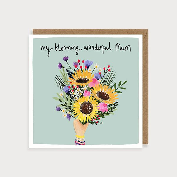 Watercolour Blooming Wonderful Mum Card