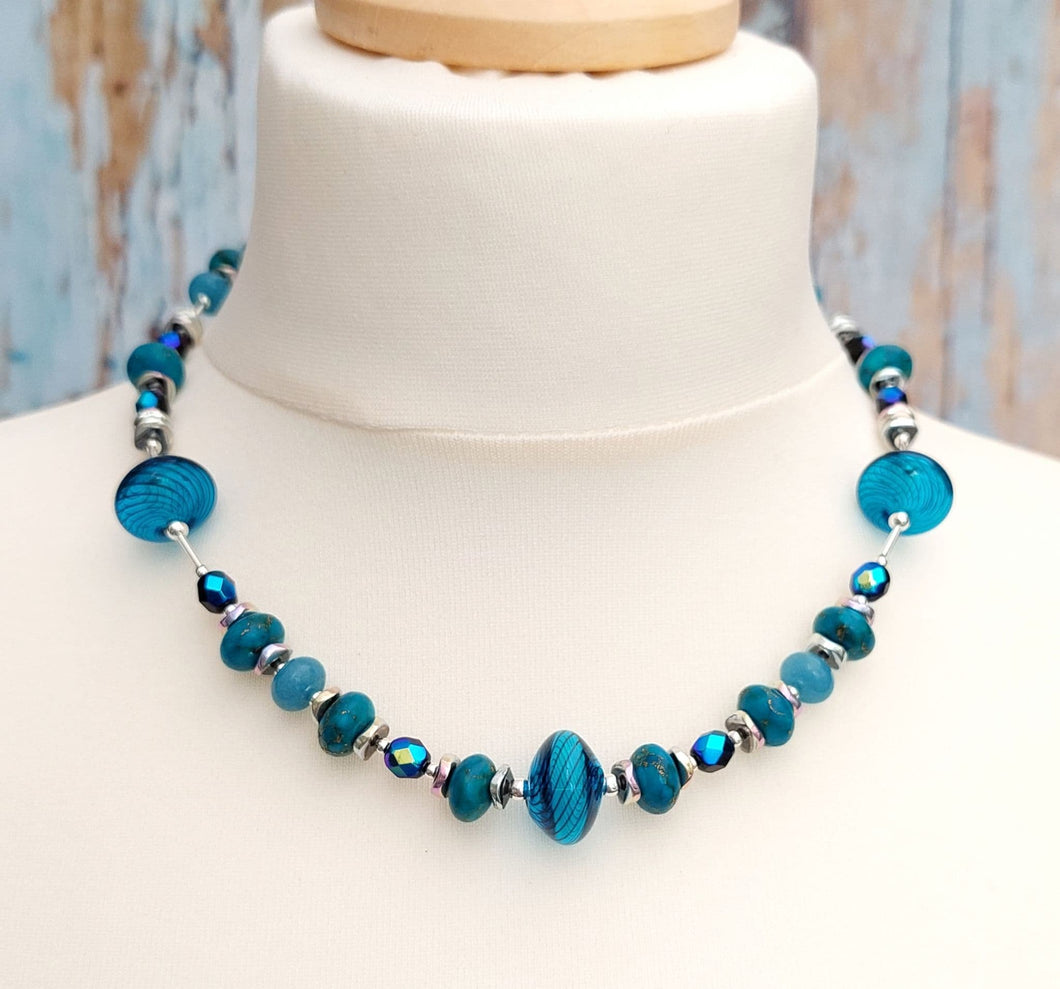 Myriad Necklace Blue