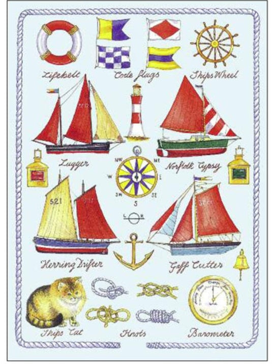 Vintage Nautical Card