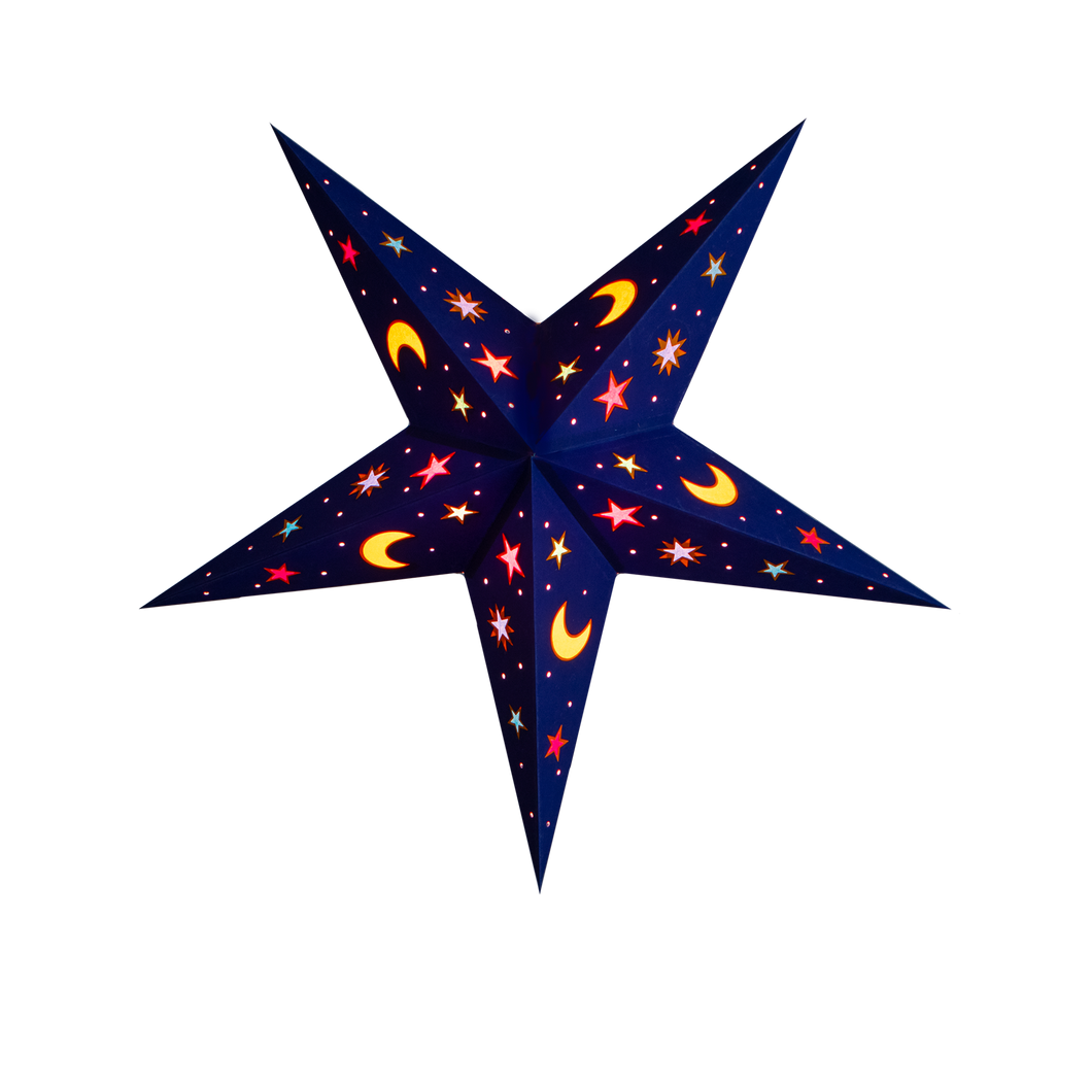 Night Sky Blue Paper Starlight