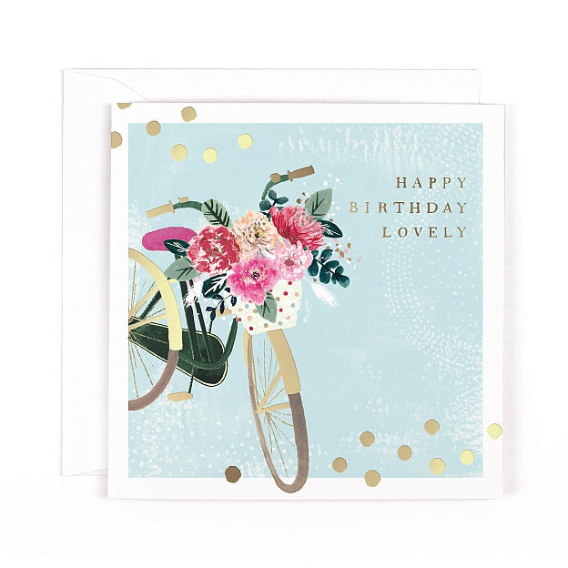 Oh Dotty Birthday Lovely Bicycle Card