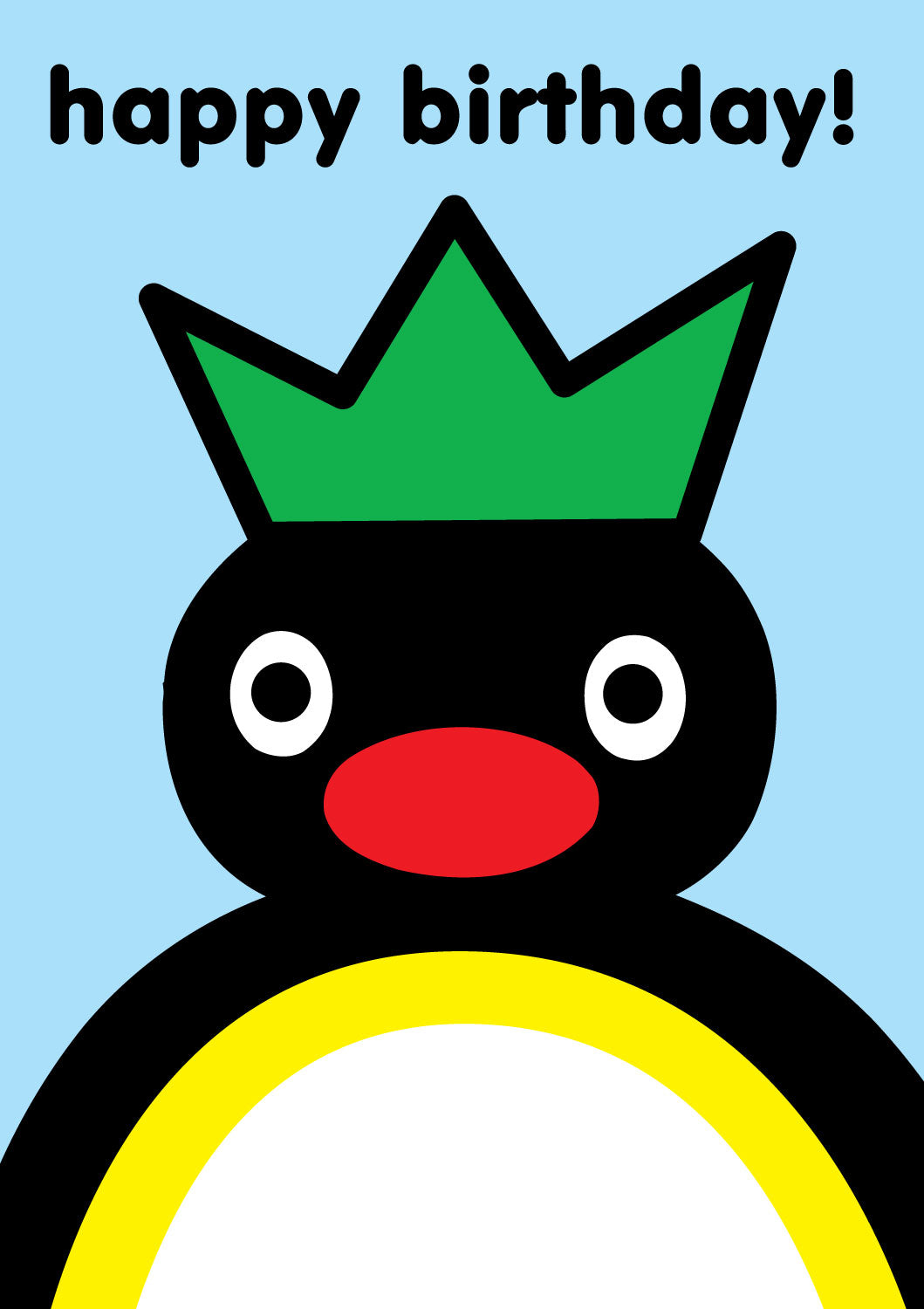 Pingu Birthday Crown Card