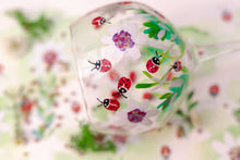 Load image into Gallery viewer, Gin Glass Painted Ladybirds &amp; Flowers
