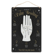 Load image into Gallery viewer, Palm Reading Metal Sign
