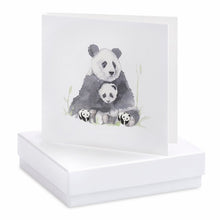 Load image into Gallery viewer, C&amp;C Earrings &amp; Card Box Pandas
