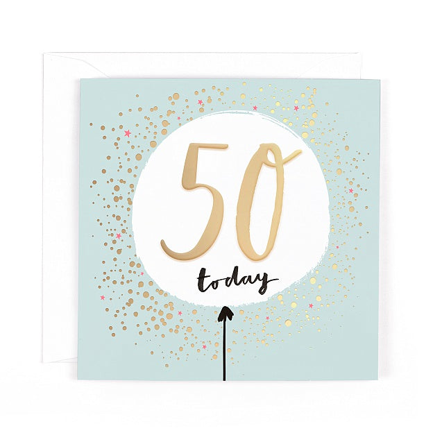 Parasol 50 Birthday Card