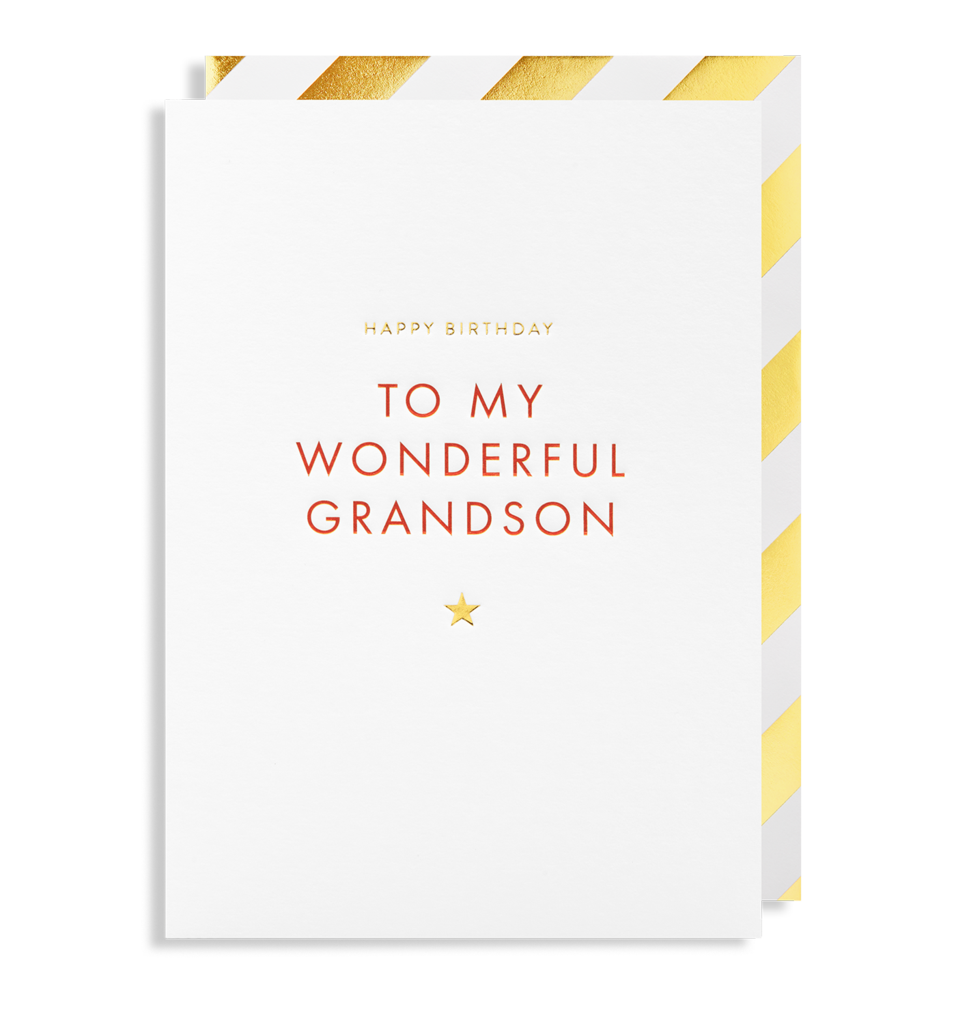 Postco Happy Birthday Wonderful Grandson Card