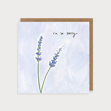 Load image into Gallery viewer, Posy Lavender I&#39;m So Sorry Card
