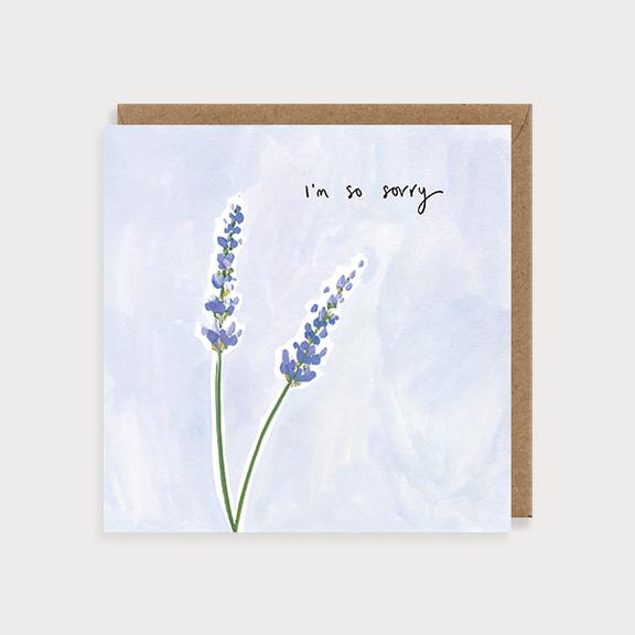 Posy Lavender I'm So Sorry Card