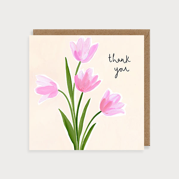 Posy Thank You Tulips Card
