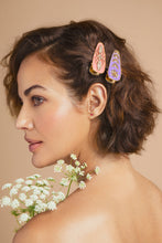 Load image into Gallery viewer, Powder Jewelled Hairclips Leopard
