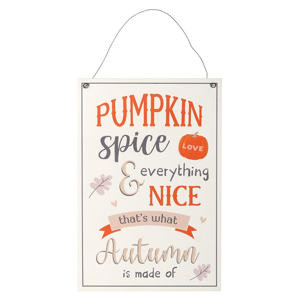 Pumpkin Spice Autumn Sign