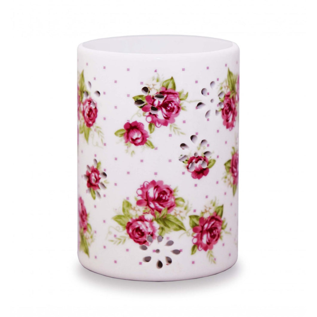 Ceramic Rose Oil/Wax Melt Burner