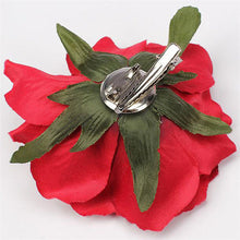 Load image into Gallery viewer, Rose Flower Hair Clip Cerise Pink
