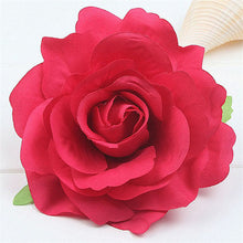 Load image into Gallery viewer, Rose Flower Hair Clip Cerise Pink
