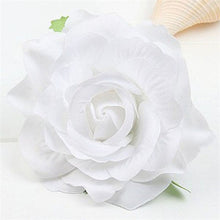 Load image into Gallery viewer, Rose Flower Hair Clip White
