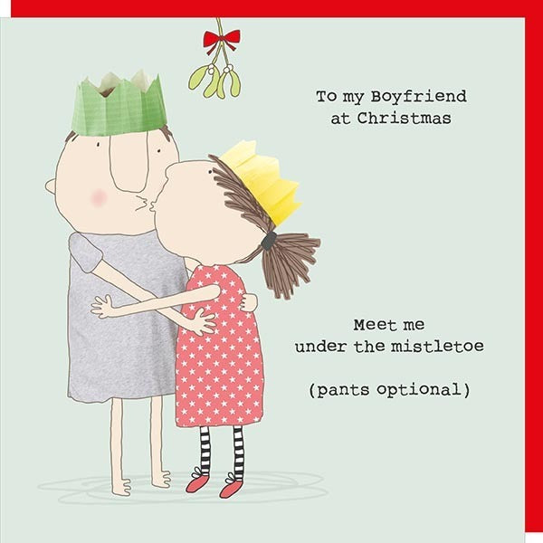 Rosie Made A Thing Christmas Boyfriend Card