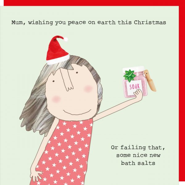 Rosie Made A Thing Christmas Mum Bath Salts Card